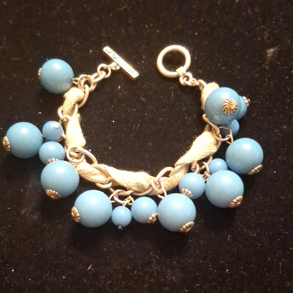 Blue Beaded Bracelet